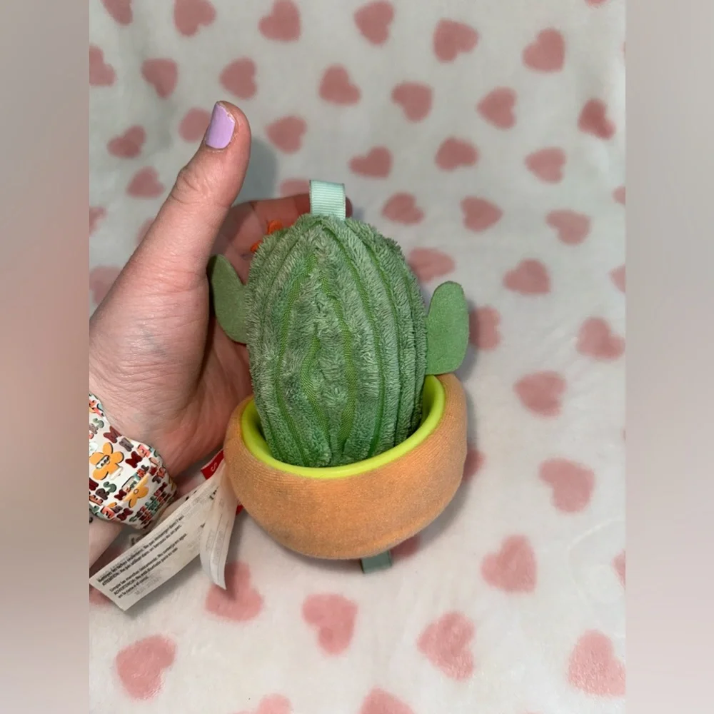 Skip Hop Retracting Vibrating 5" Plush Cactus in Pot Stuffed Animal Baby Toy - Picture 7 of 8